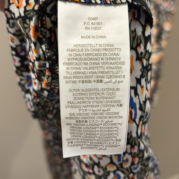 Boden NWT Floral V-Neck Maxi Dress - size 6 - button detail - short sleeve - Picture 7 of 9